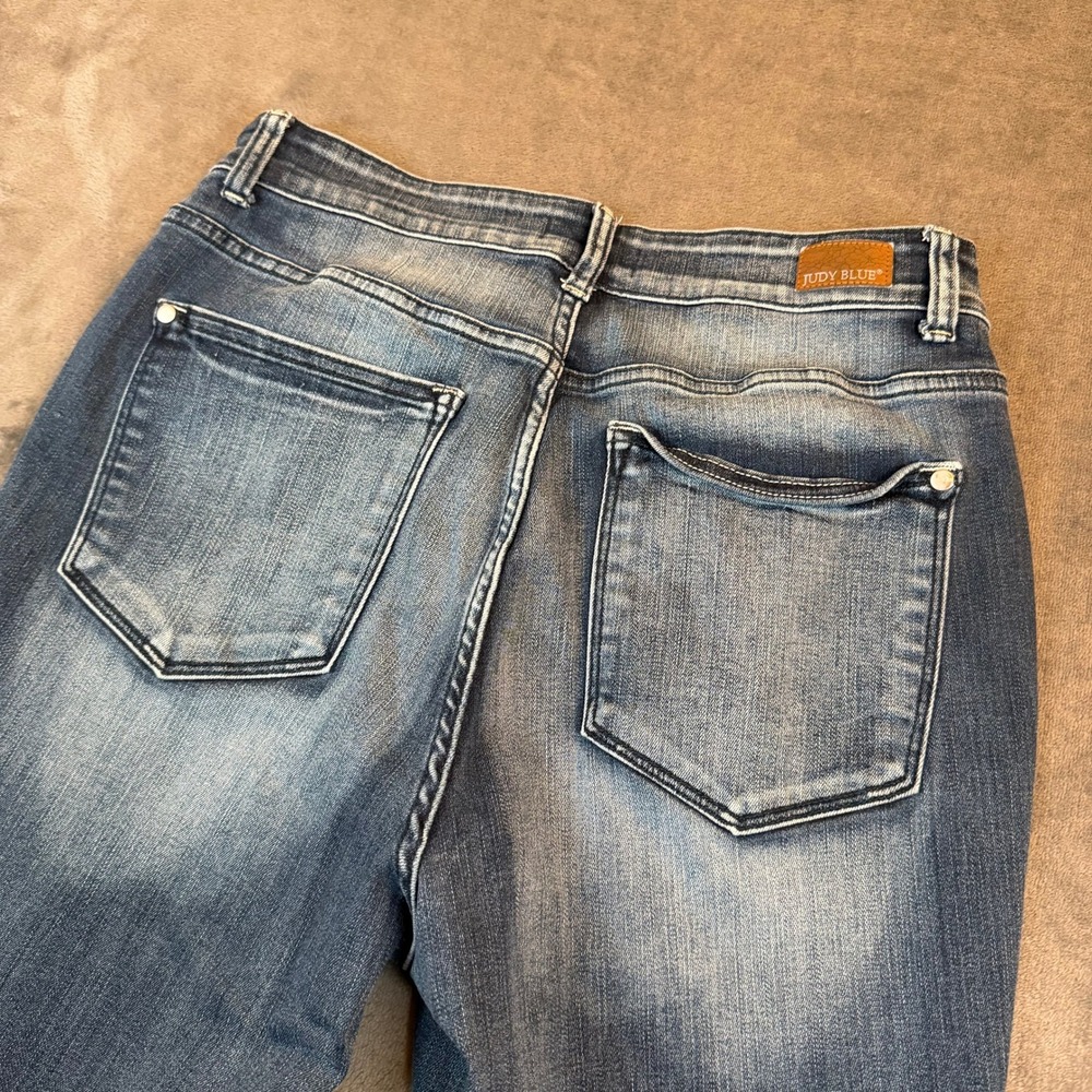 Judy Blue Skinny Jeans Womens 14W High‎ Rise Stretch Blue Denim JB82419DK-PL